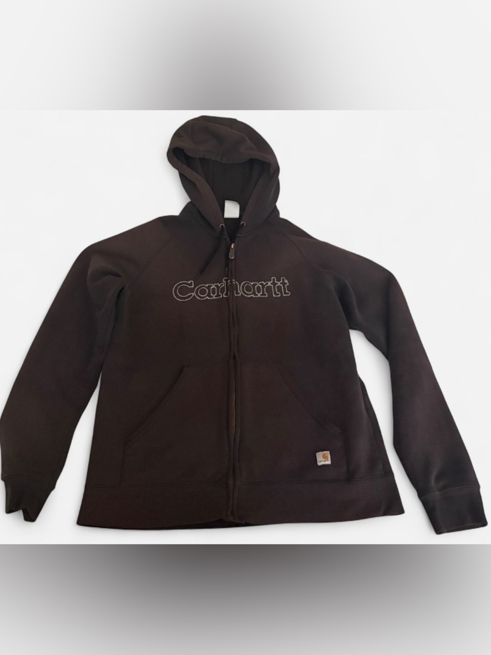 Carhartt Brown/Black Full-Zip Jacket | Women's Size: Medium